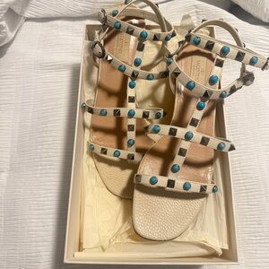 Valentino Rockstud Tolling Sandals sz 40.5